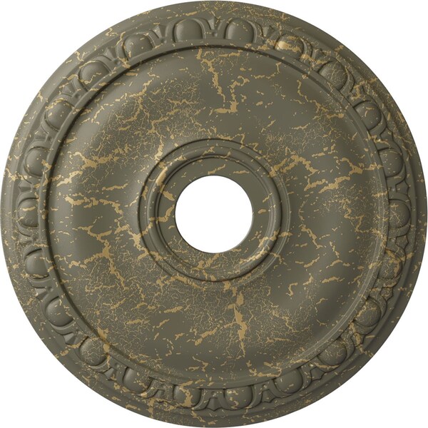 Ekena Millwork Jackson Ceiling Medallion (Fits Canopies up to 5 1/8"), 20"OD x 3 5/8"ID x 1"P, Witch Hazel Crackle CM20JAWHC - main